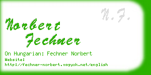 norbert fechner business card